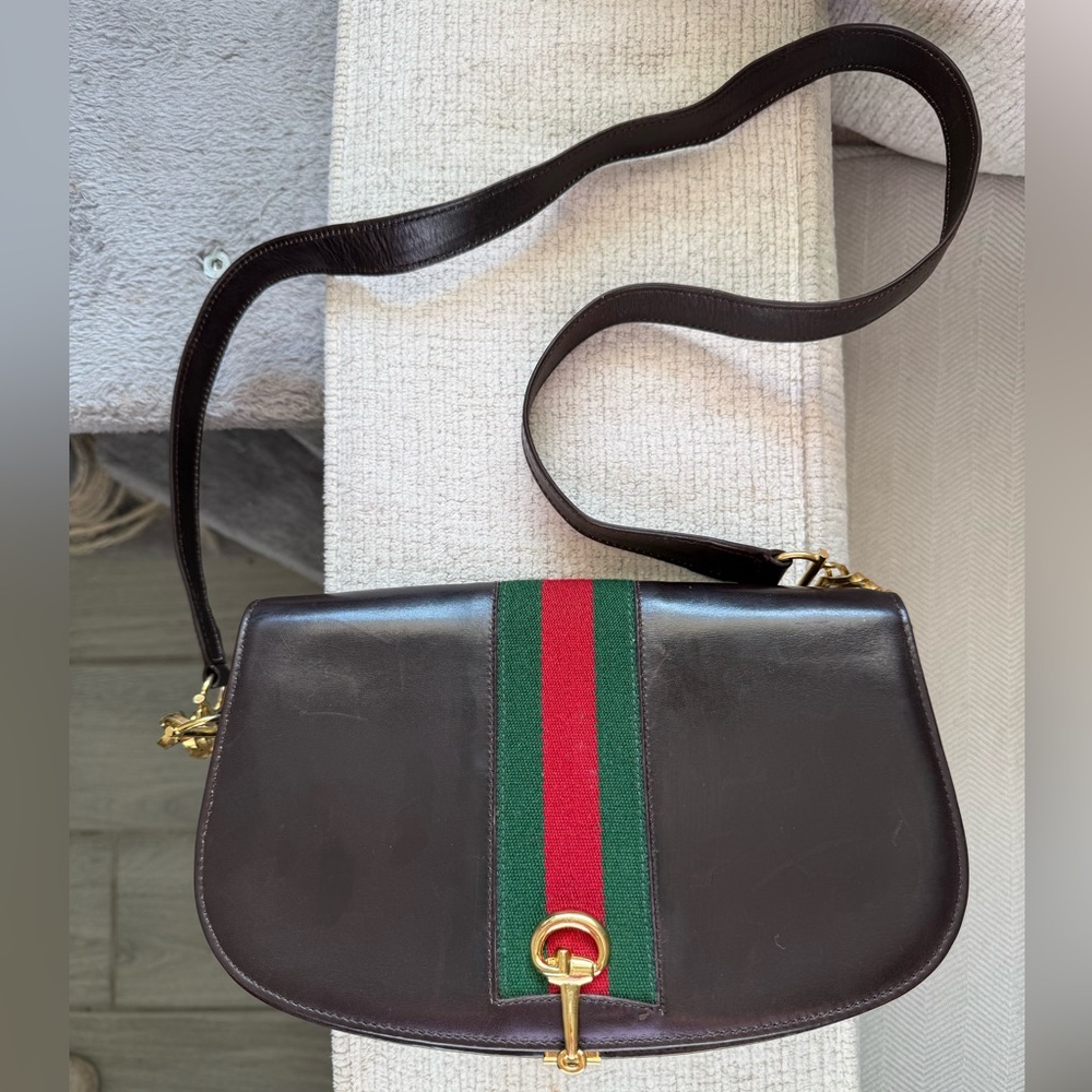*Sold* Gucci leather crossbody